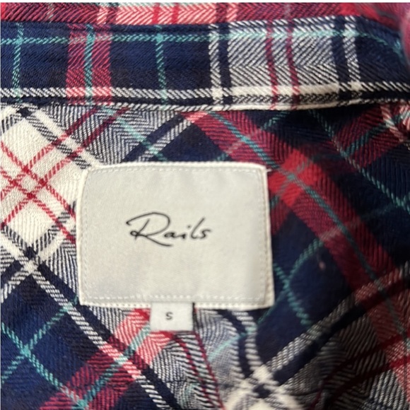 RAILS Hunter long sleeve plaid shirt Malia Tate Teenwolf Sz S - Picture 8 of 15